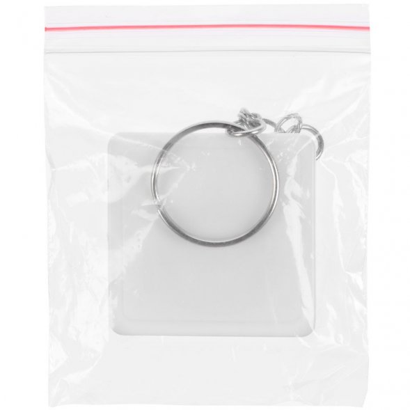 Брелок с рулеткой Square, ver.2, белый 