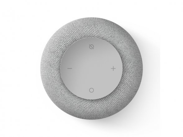 Умная колонка VK Капсула Мини с голосовым помощником Марусей, светлый серый 