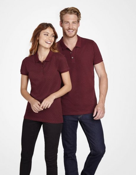 Рубашка поло мужская Brandy Men, темно-синяя с белым 