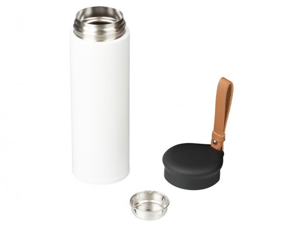 Вакуумный термос Engage, 450 мл, тубус, белый 