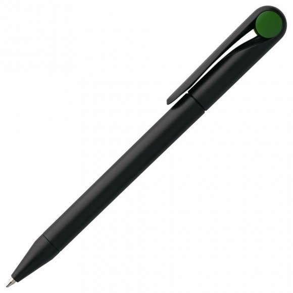 Ручка шариковая Prodir DS1 TMM Dot, черная с зеленым 