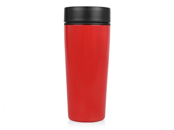 Кружка с термоизоляцией на 450 мл, красный 