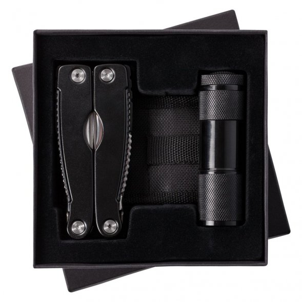 Набор Handmaster: фонарик и мультитул, черный 