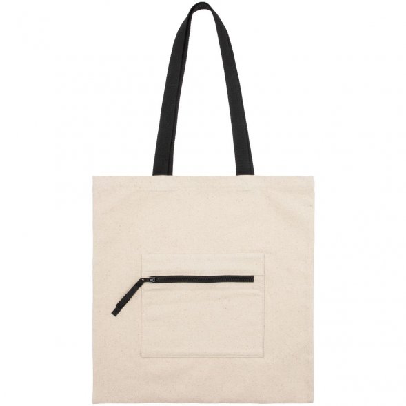 Сумка для покупок Stroll, неокрашенная с черным 