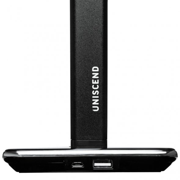 Настольная лампа с беспроводной зарядкой Power Spot, черная 