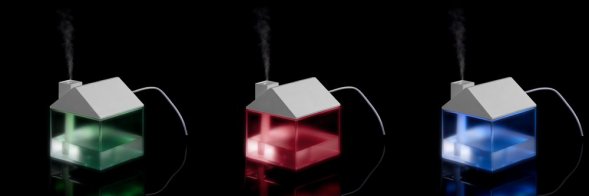 Настольный увлажнитель Arioso с вентилятором и лампой, белый 