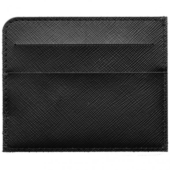 Чехол для карточек Linen, черный 