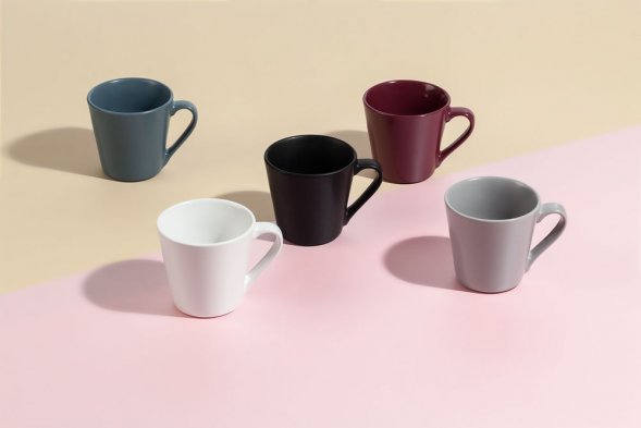 Кружка Modern Bell, матовая, серая 