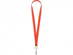 Ланьярд с ретрактором, красный