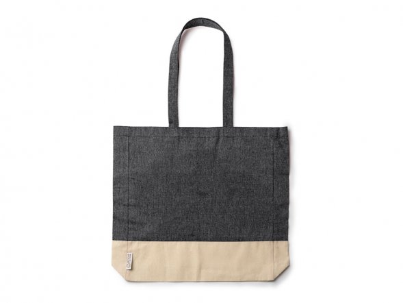 Сумка INCA из переработанного хлопка, натуральный/черный 