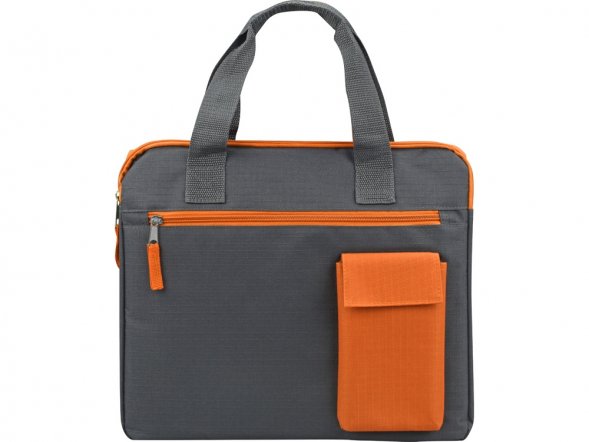 Конференц сумка Session, серый/оранжевый 