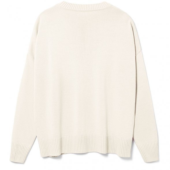 Джемпер оверсайз унисекс Stated в сумке, белый (молочный) 