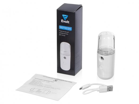 Портативный увлажнитель для лица Refresh,  белый 