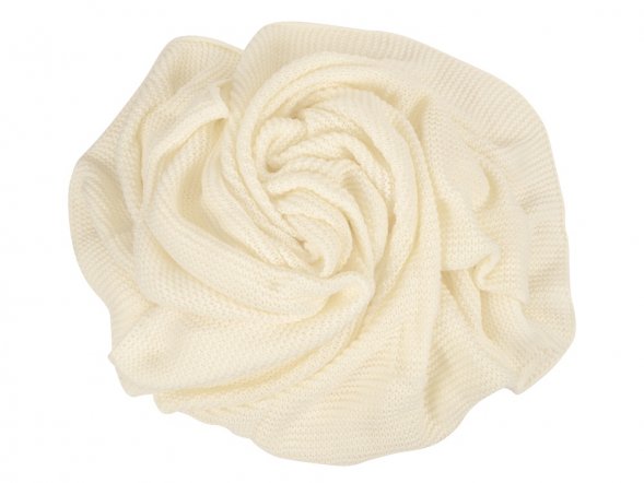 Плед акриловый Chain, молочный 