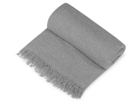 Плед акриловый Mohair, серый 