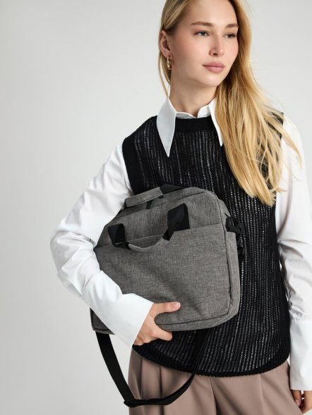 Сумка для ноутбука Delegate, серая 