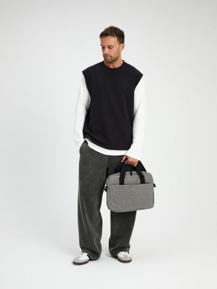 Сумка для ноутбука Delegate, серая 