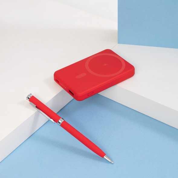 Шариковая ручка Benua, красная 