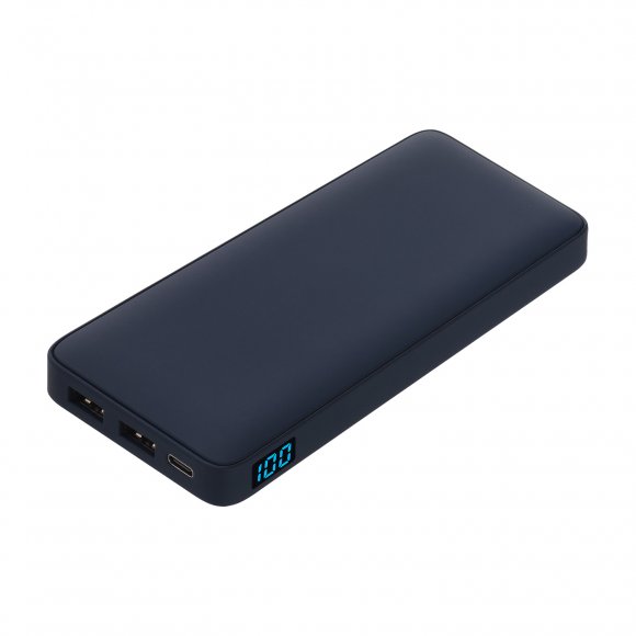 Внешний аккумулятор с подсветкой Ancor Plus 10000 mAh, синий 