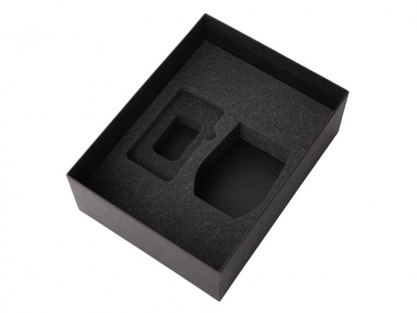 Подарочный набор с термокружкой и повербанком С1, 5000 mAh, синий 