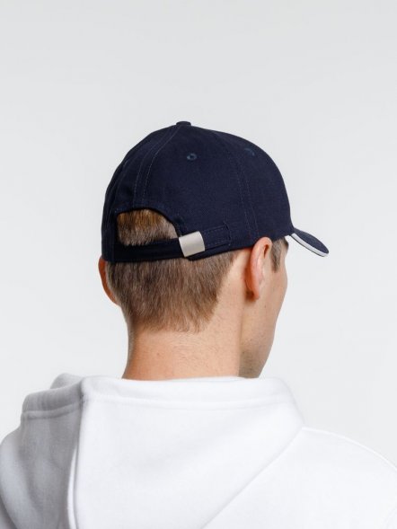 Бейсболка Spiker, темно-синяя с белым 