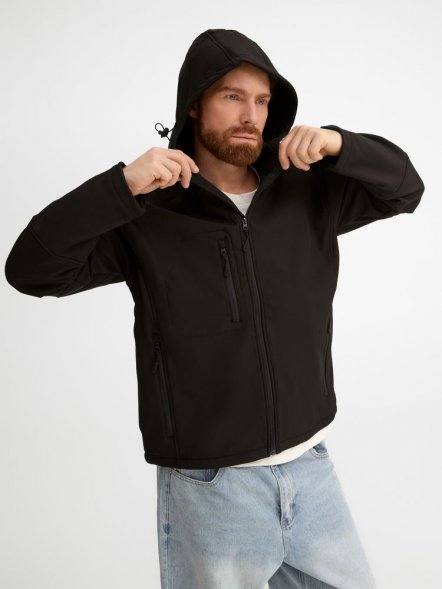 Куртка мужская с капюшоном Replay Men 340, черная 