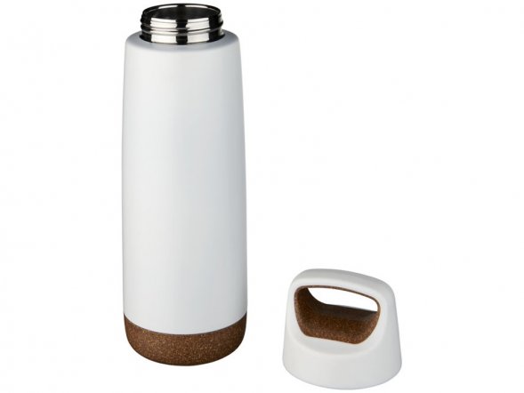 Спортивная медная бутылка с вакуумной изоляцией Valhalla объемом 600 мл, белый 