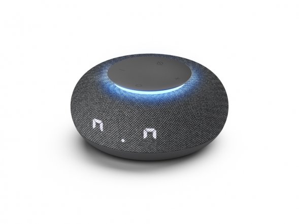 Умная колонка VK Капсула Мини с голосовым помощником Марусей, темный серый 