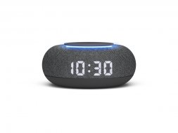 Умная колонка VK Капсула Мини с голосовым помощником Марусей, темный серый