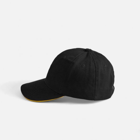 Бейсболка Buffalo, черная с желтым 