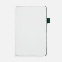 Ежедневник White Shall, недатированный, бело-зеленый