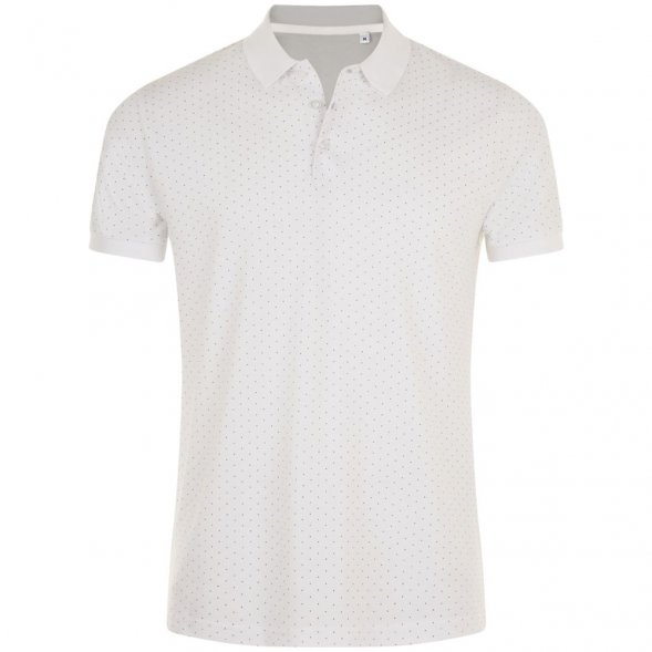 Рубашка поло мужская Brandy Men, белая с темно-синим 