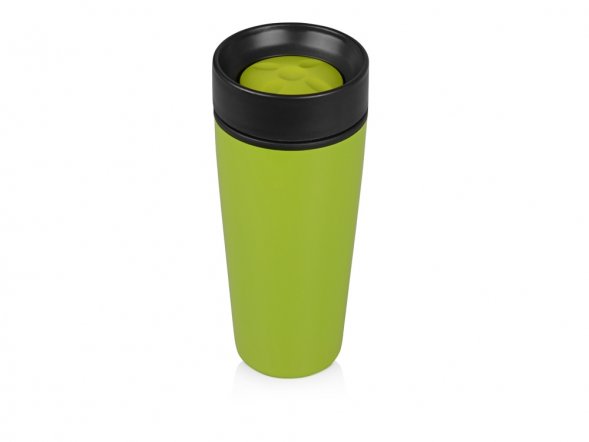 Кружка с термоизоляцией на 450 мл, зеленый 