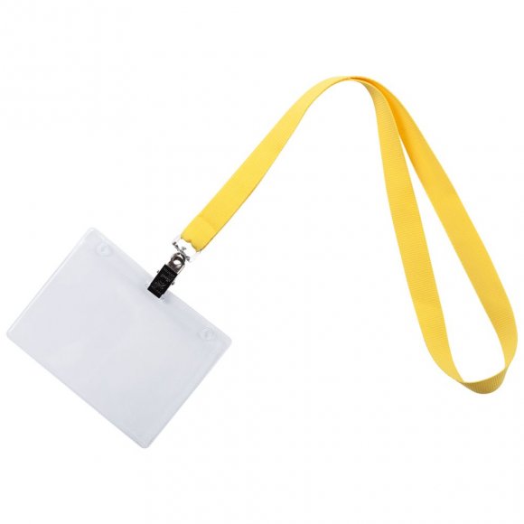 Лента для бейджа Neckband, желтая 