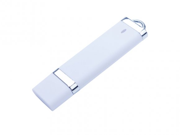 USB-флешка на 2 ГБ с покрытием soft-touch Орландо,  белый 