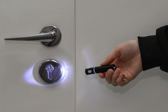 Брелок-фонарик Slide Ray, ver.2, черный 