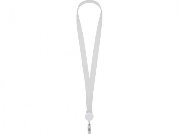 Ланьярд с ретрактором, белый 