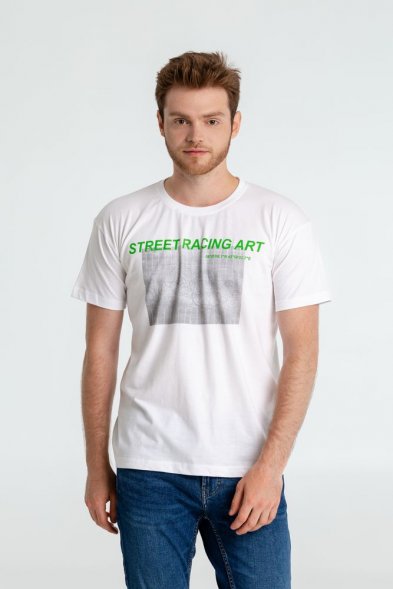 Футболка Street Racing Art, белая 