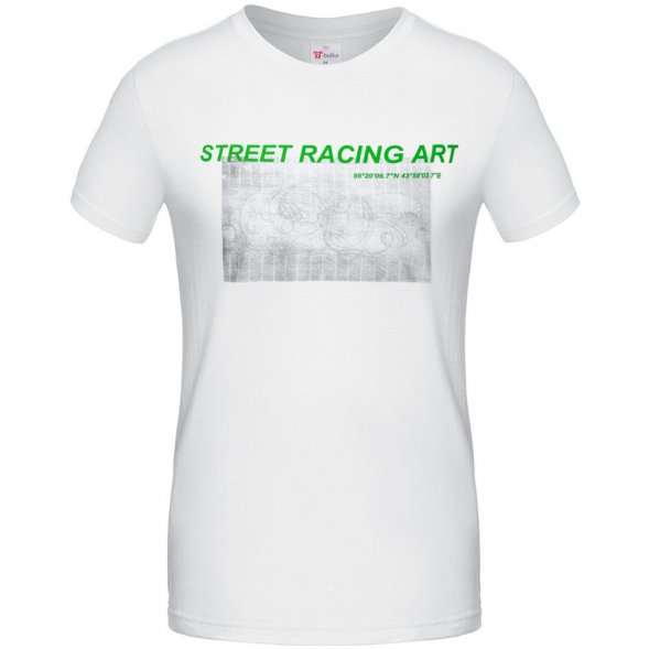 Футболка Street Racing Art, белая 