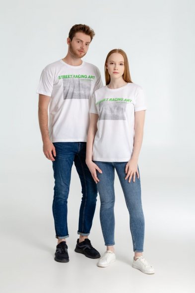 Футболка Street Racing Art, белая 