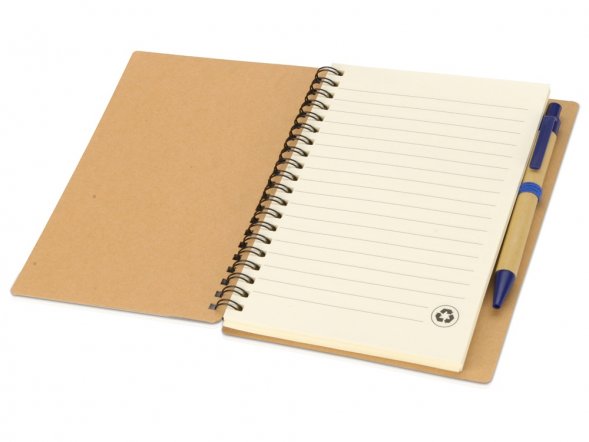 Блокнот Helly с ручкой, синий 