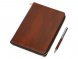 Бизнес-блокнот на молнии А5 Fabrizio с RFID защитой и ручкой, коричневый 