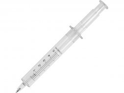 Ручка шариковая Шприц, прозрачный