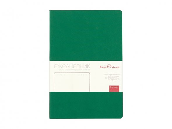 Ежедневник недатированный А5 Megapolis Color Flex, зеленый 