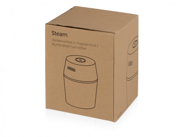 USB Увлажнитель воздуха с подсветкой Steam, черный 