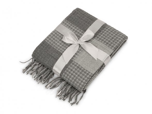 Плед акриловый Gaufre, серый 