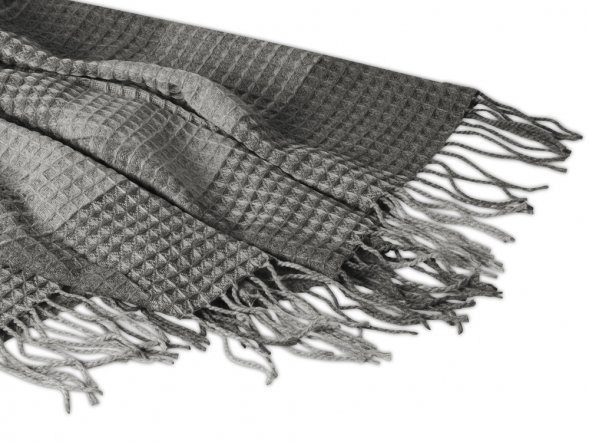 Плед акриловый Gaufre, серый 