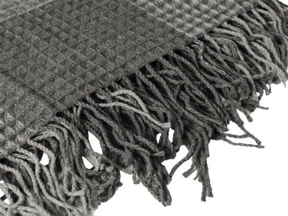 Плед акриловый Gaufre, серый 