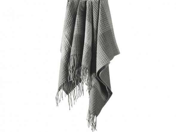 Плед акриловый Gaufre, серый 