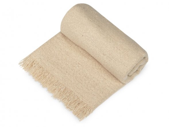 Плед акриловый Mohair, бежевый 